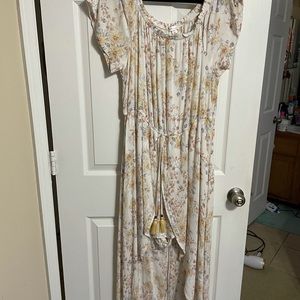 Romper with flowy high low